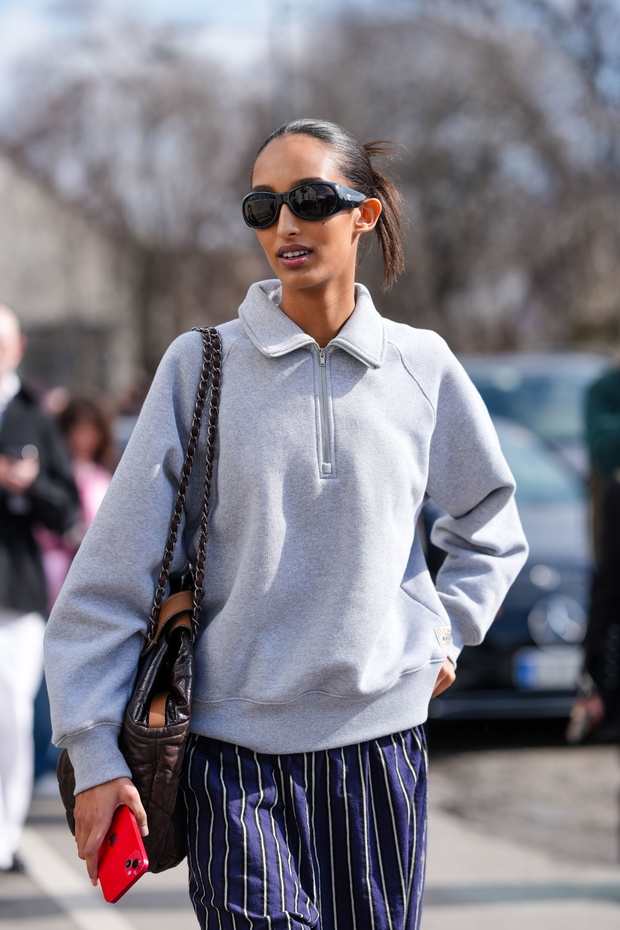 Half zip street style