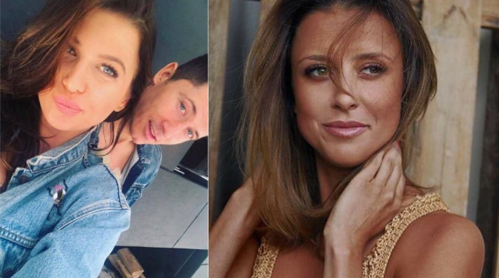 Ania i robert Lewandowscy i siostra Roberta Lewandowskiego Milena