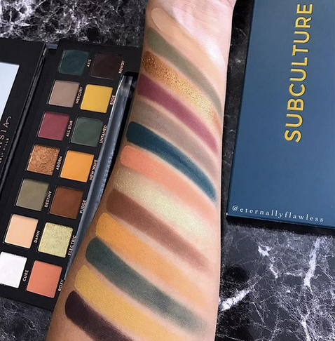 paleta cieni do powiek subculture