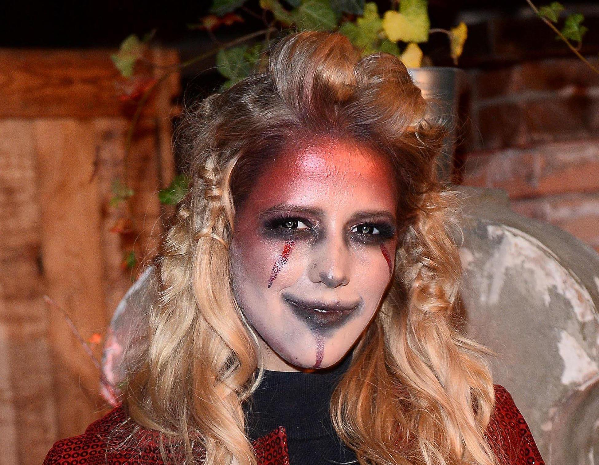 jessica mercedes w makijażu na halloween