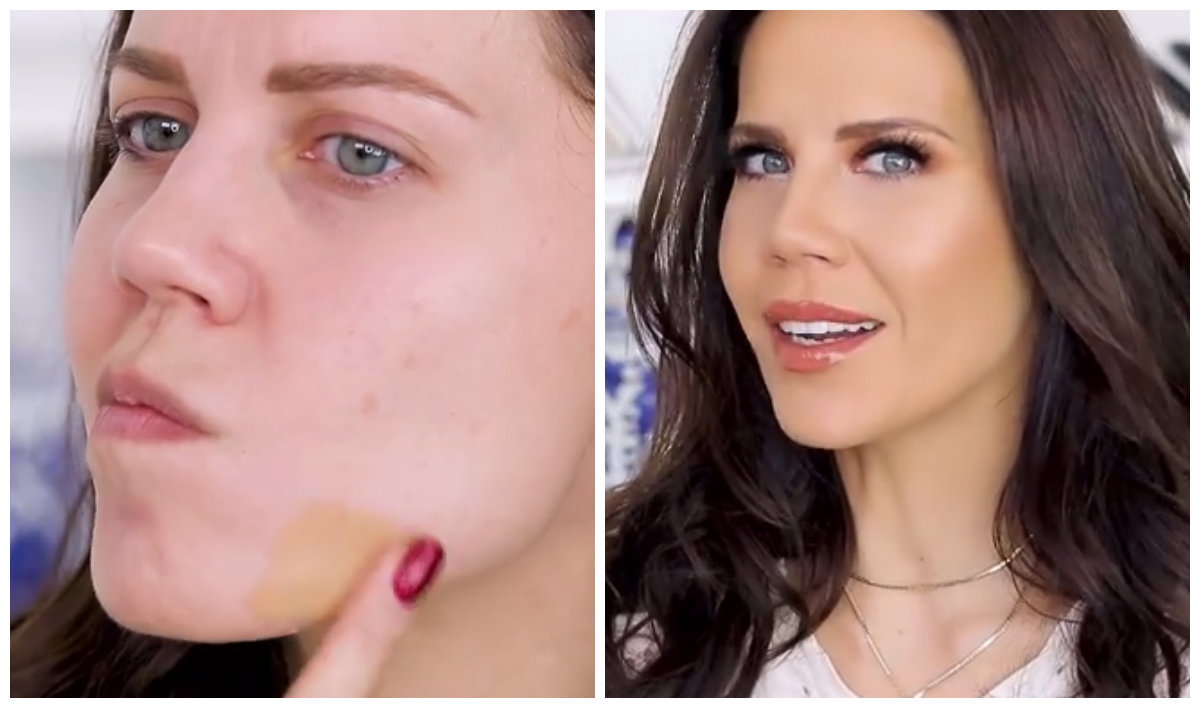 PODKŁAD PRZED I PO MAYBELLINE FULL COVERAGE