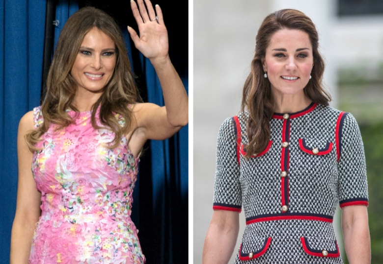Melania Trump i księżna Kate