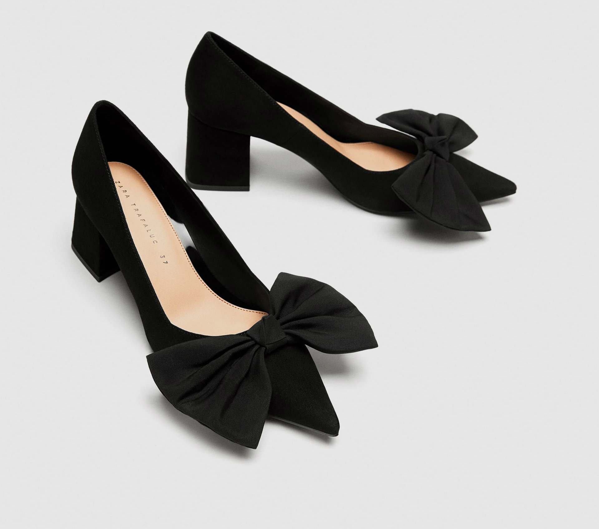 buty czółenka z kokardą zara