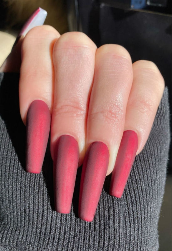 Velvet nails