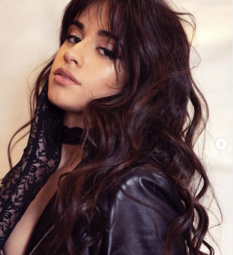 camila cabello selfie włosy