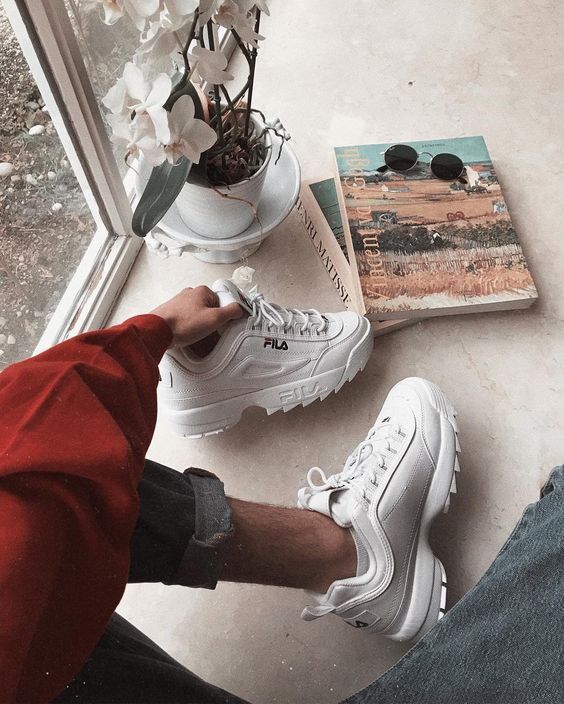 Sneakersy jak buty Fila