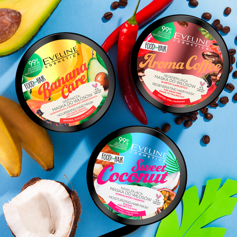 Nowe maski do włosów Eveline Food for Hair w Lidlu