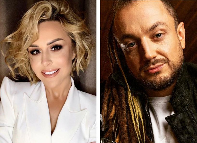Blanka Lipińska i Baron w identycznych stylizacjach