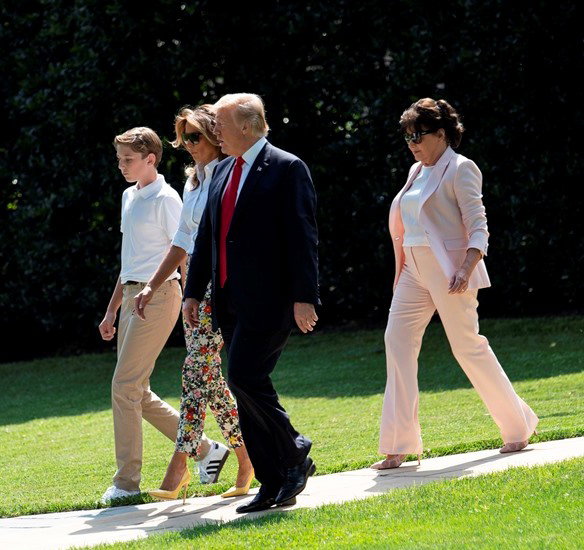 matka Melanii Trump z rodziną