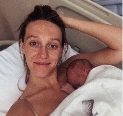 Aleksandra Żebrowska z synkiem