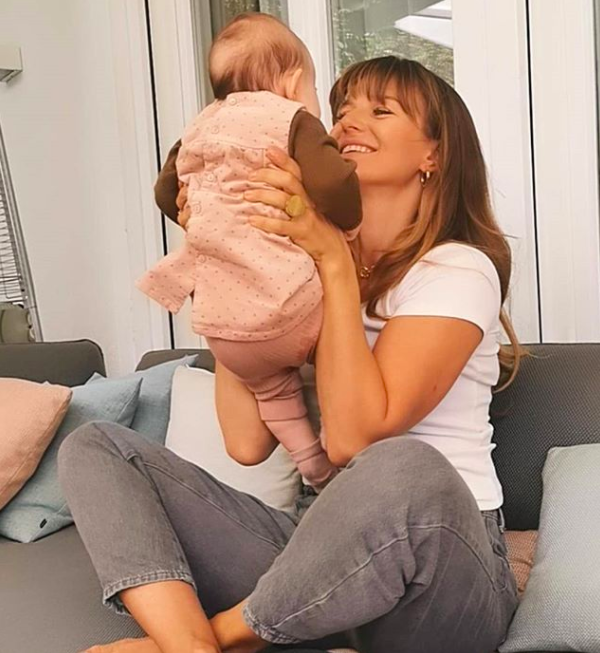 Anna Lewandowska z córką