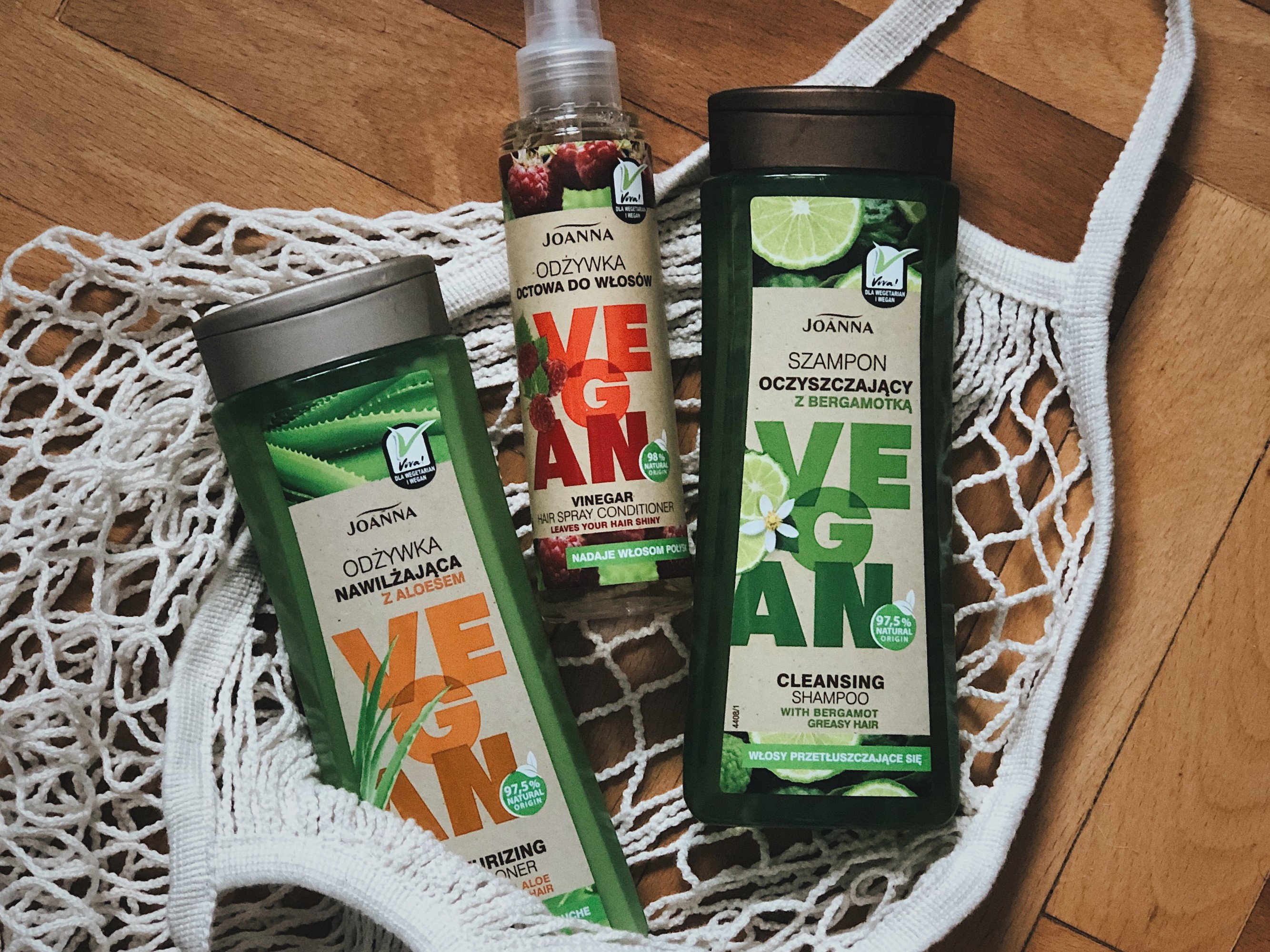 szampony i odżywki Joanna, Vegan