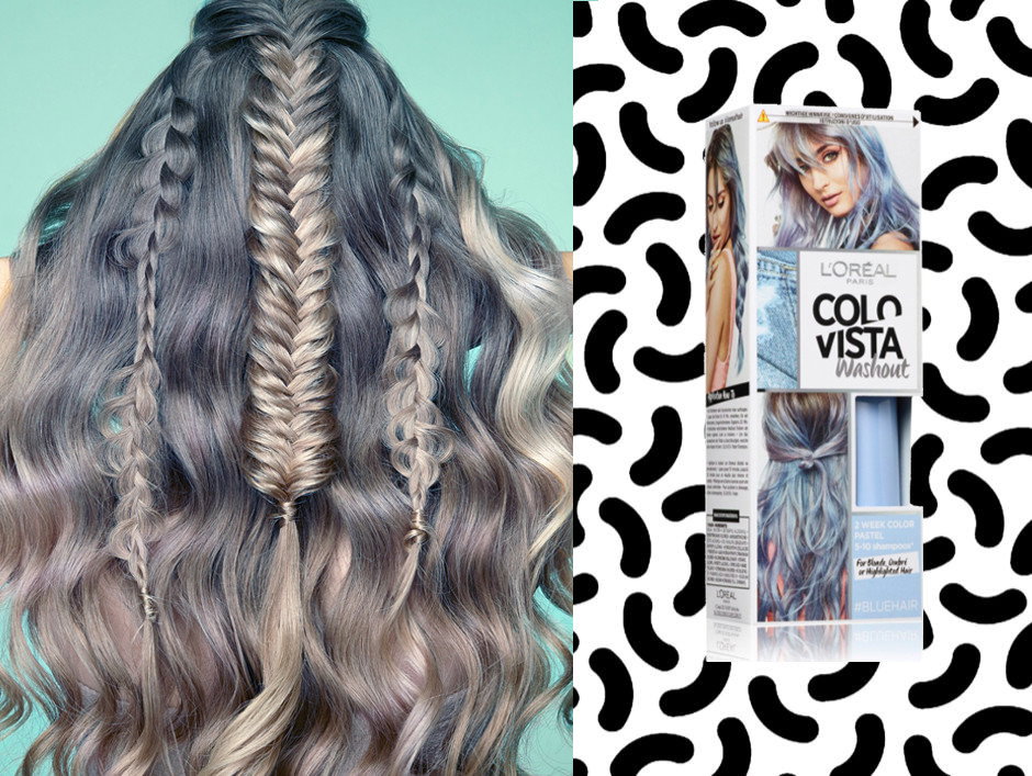 modny kolor włosów 2021 moody blue hair