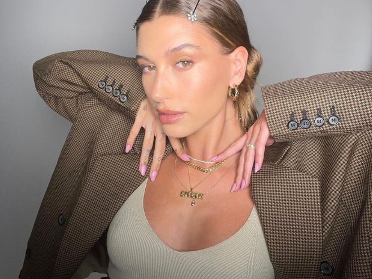 paznokcie Hailey Bieber
