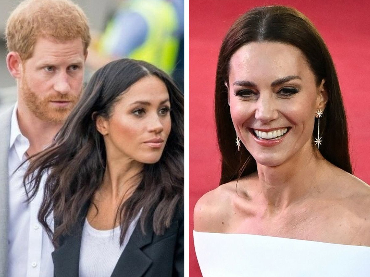 Meghan Markle i księżna Kate w niemal identycznych stylizacjach. Która wygląda lepiej?