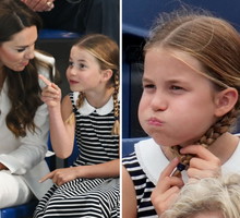 Księżniczka Charlotte stroi miny podczas Igrzysk. Zdjęcia paparazzi
