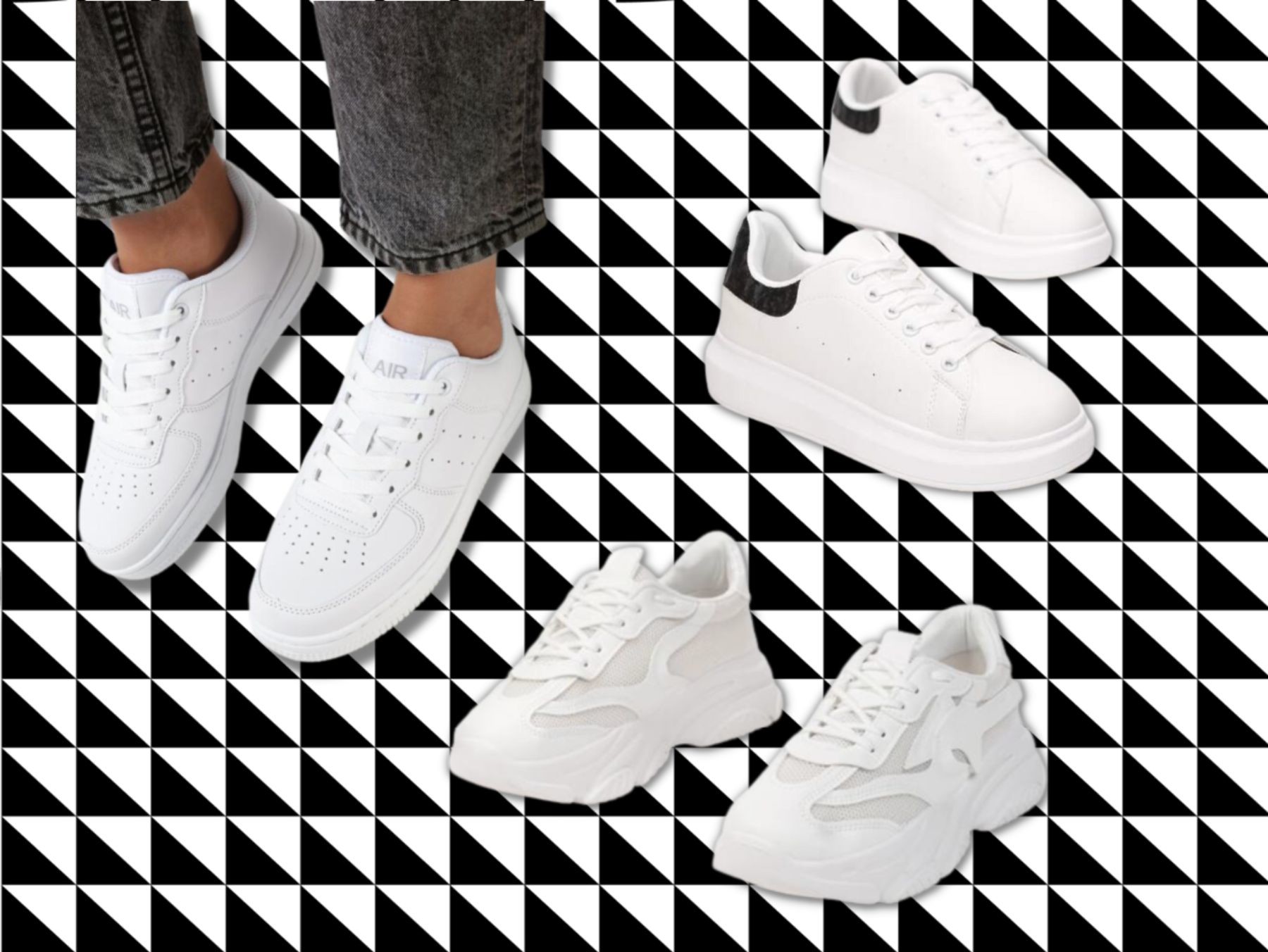 białe sneakersy Renee, Born2Be