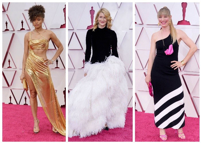 Andra Day, Laura Dern i Elvira Lind na gali wręczenia Oscarów 2021