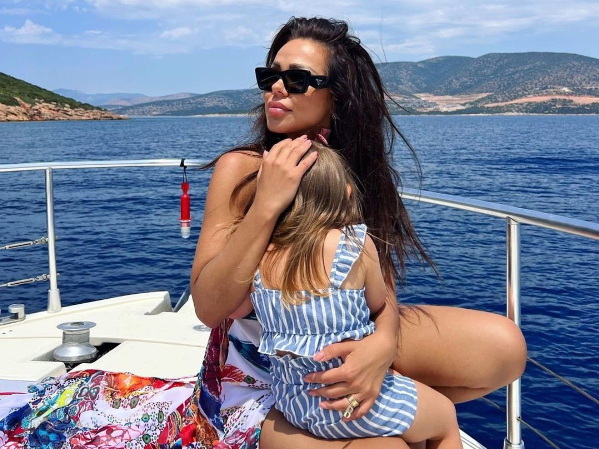 Sylwia Bomba z córką