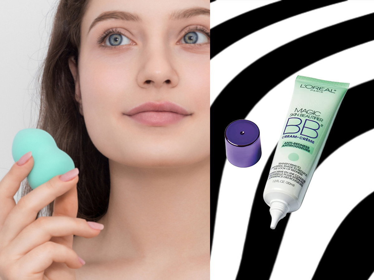 Zielony krem BB na przebarwienia na twarzy L'Oreal Paris Magic Skin Beautifier BB 