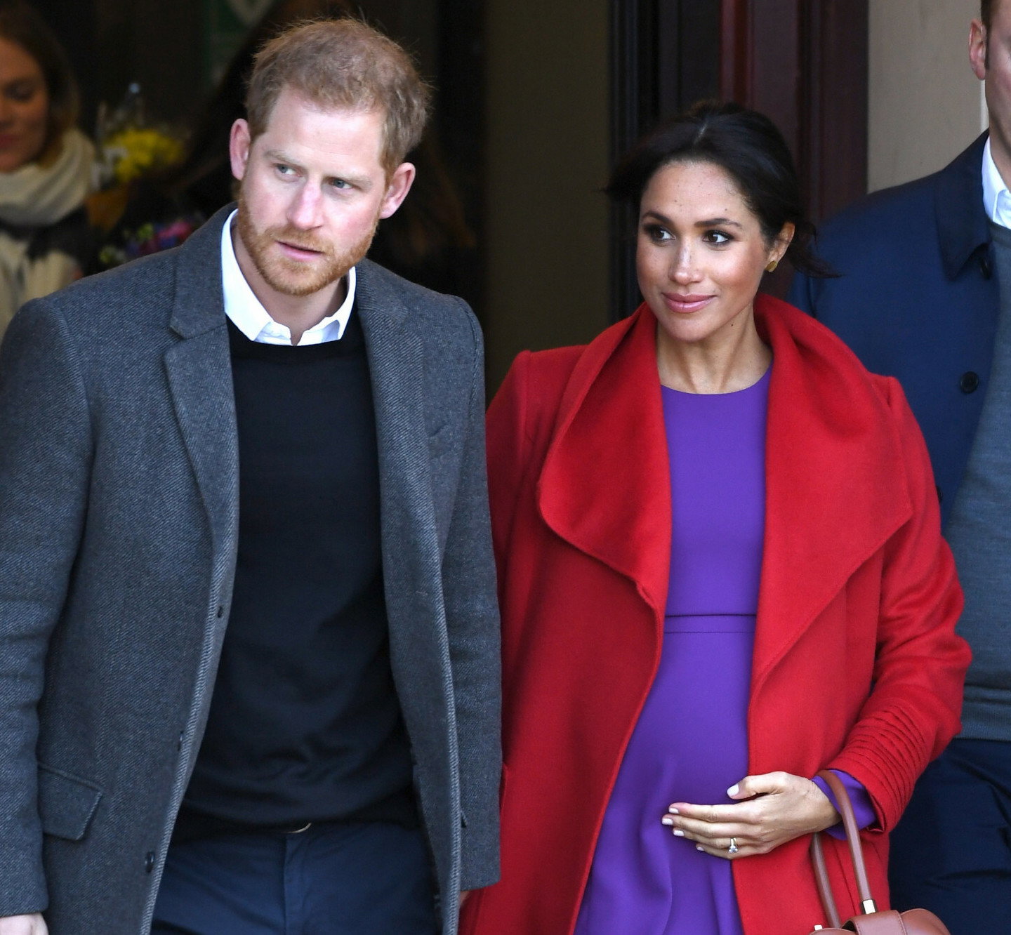 ciężarna Meghan Markle i książę Harry
