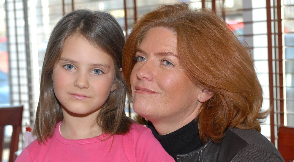 Katarzyna Dowbor z córką Marysią