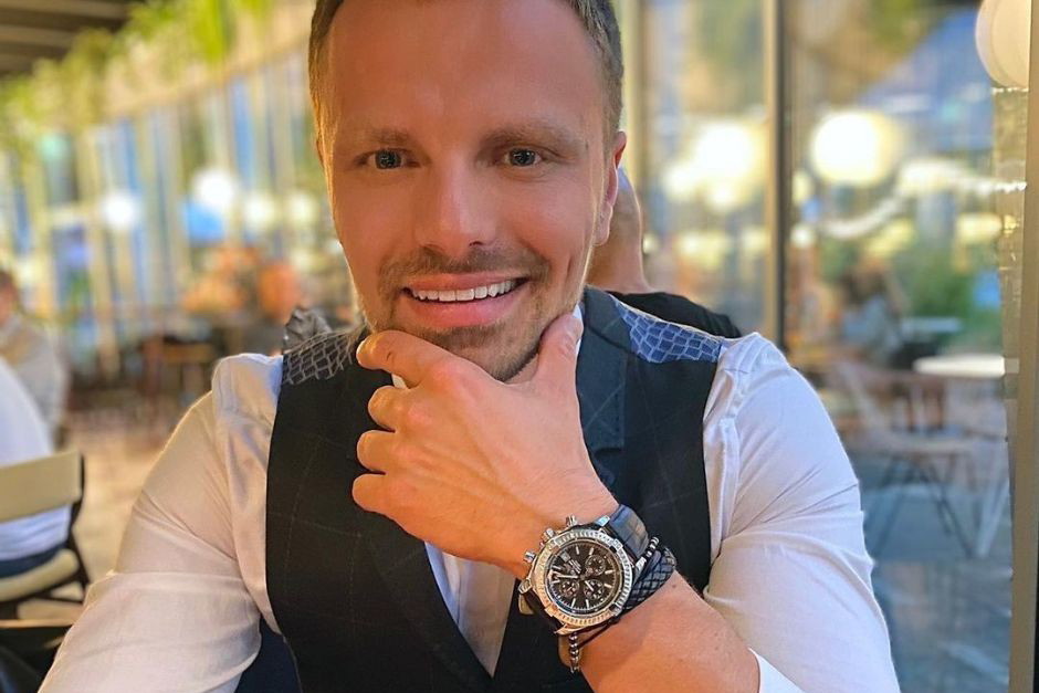 Marcin Hakiel na treningu z partnerką