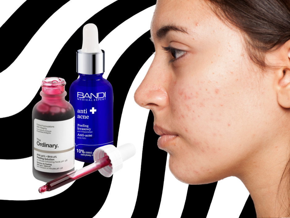 peeling kwasowy The Ordinary i Bandi