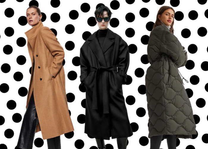 długie płaszcze damskie Mango, Zara, H&M