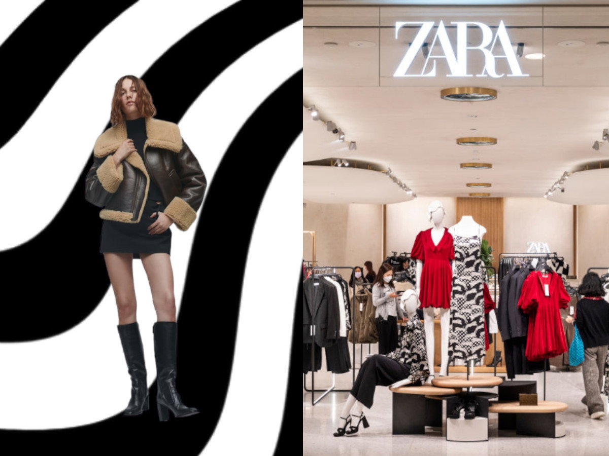 kurtka z futerkiem z sieciówki - Zara