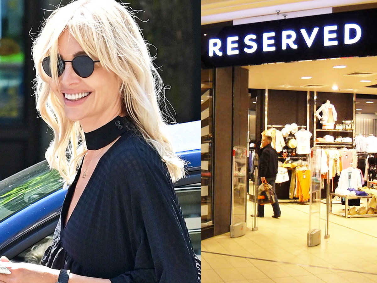 Agnieszka Woźniak-Starak w czarnej sukience maxi i sukienka maxi czarna z Reserved