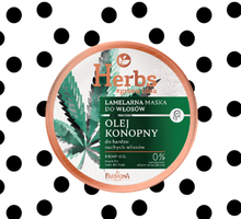 Maska do włosów z olejem konopnym od Herbs