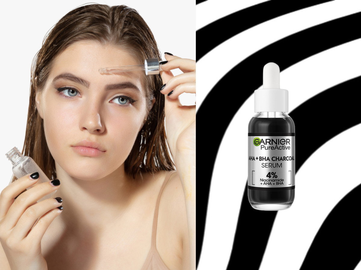 czarne serum na niedoskonałoci Garnier