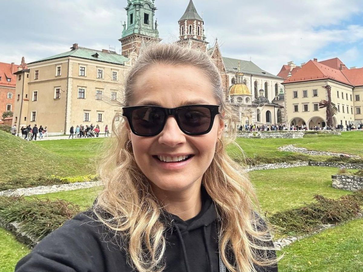 Małgorzata Socha nosi modne botki na obcasie