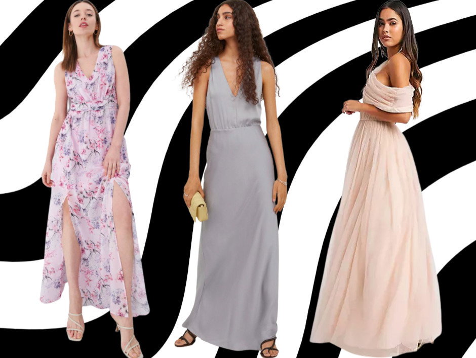 sukienki maxi na wesele Mohito, H&M, Asosa