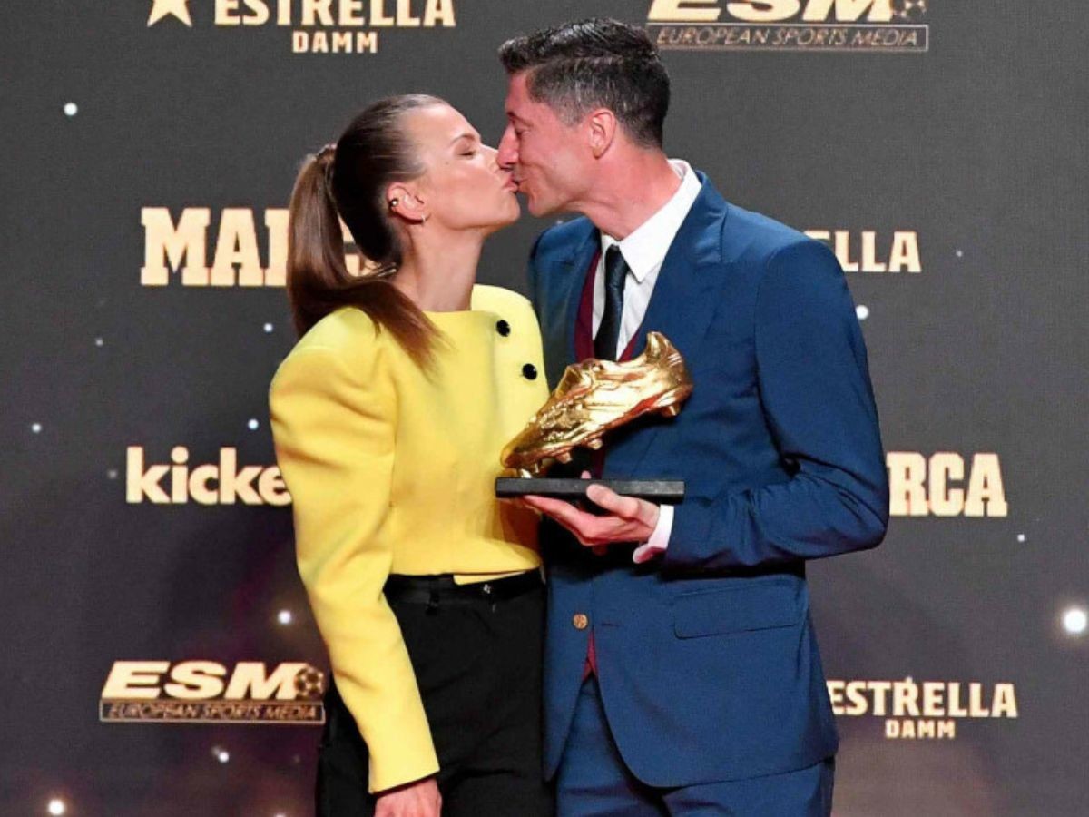 Anna i Robert Lewandowscy na gali