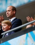 książę William, księżna Kate i George na meczu Anglia-Niemcy Euro 2020 (2021)