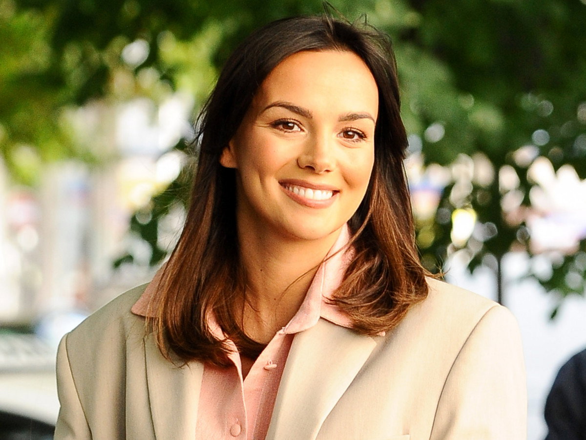 Paulina Krupińska w pudrowym różu