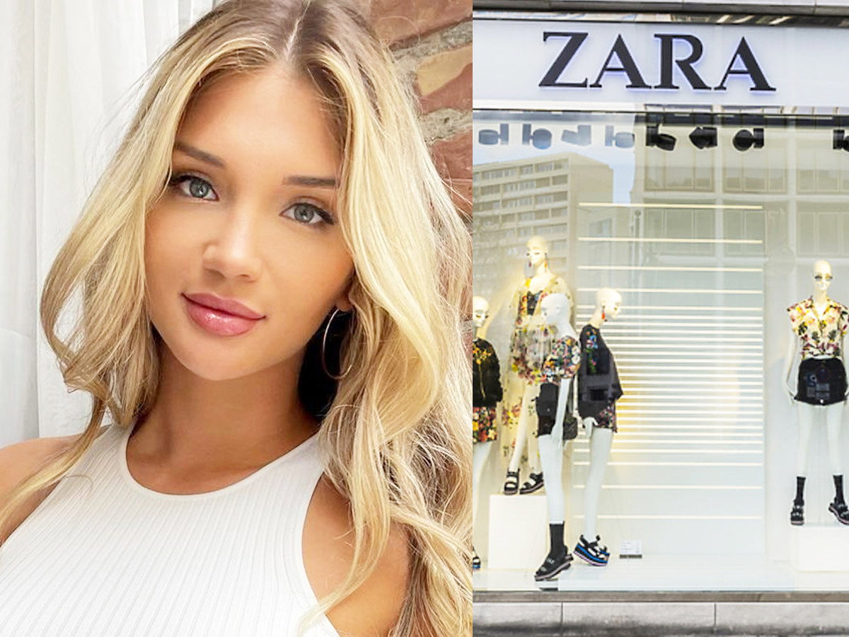Caroline z "Love Island"  w białej sukience z Zary na ramiączkach