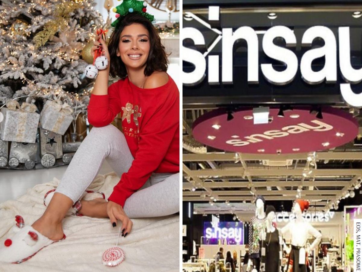 Comfy look w stylu Klaudii Halejcio. Przytulne kapcie z Sinsay za 39 zł to must have na zimę