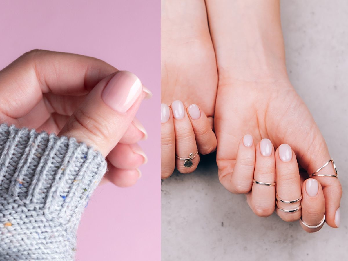 "skandynawski" manicure na zimę 2023