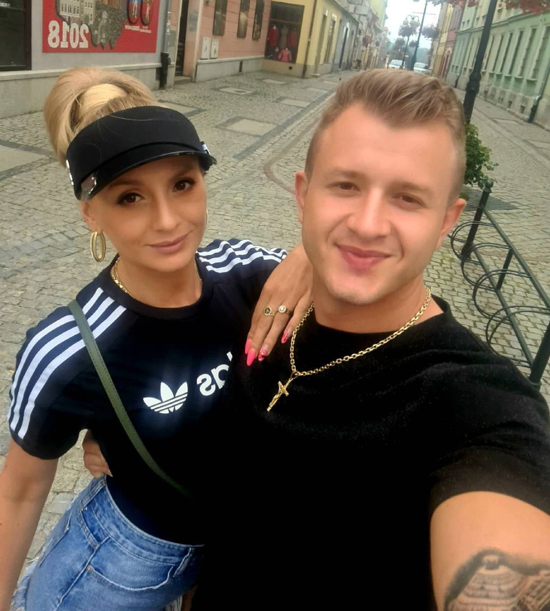 Dawid Narożny z żoną, Joanną