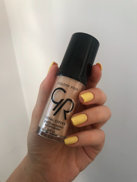 podkład kryjący Golden Rose, Total Cover, 2 in 1 Foundation & Concealer (Kryjący podkład i korektor 2 w 1)