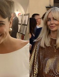 Agnieszka Woźniak Starak na ślubie Anny Cieśli i Edwarda Miszczaka