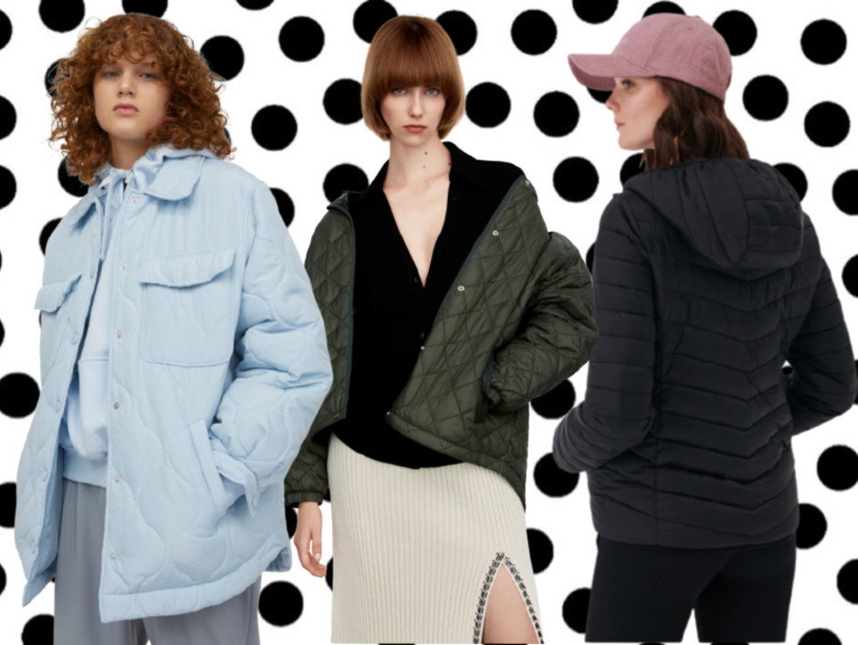 kurtki pikowane na jesień 2021 H&M Zara Sinsay