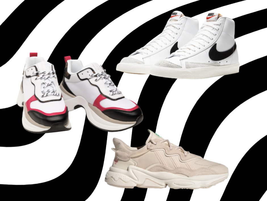 sneakersy damskie na jesień 2021 Guess, Nike, Adidas
