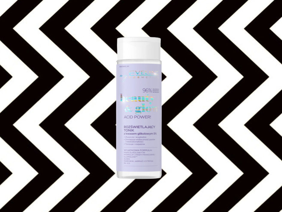 Eveline, Beauty & Glow, Rozświetlający tonik z kwasem glikolowym 5% `Acid Power!`