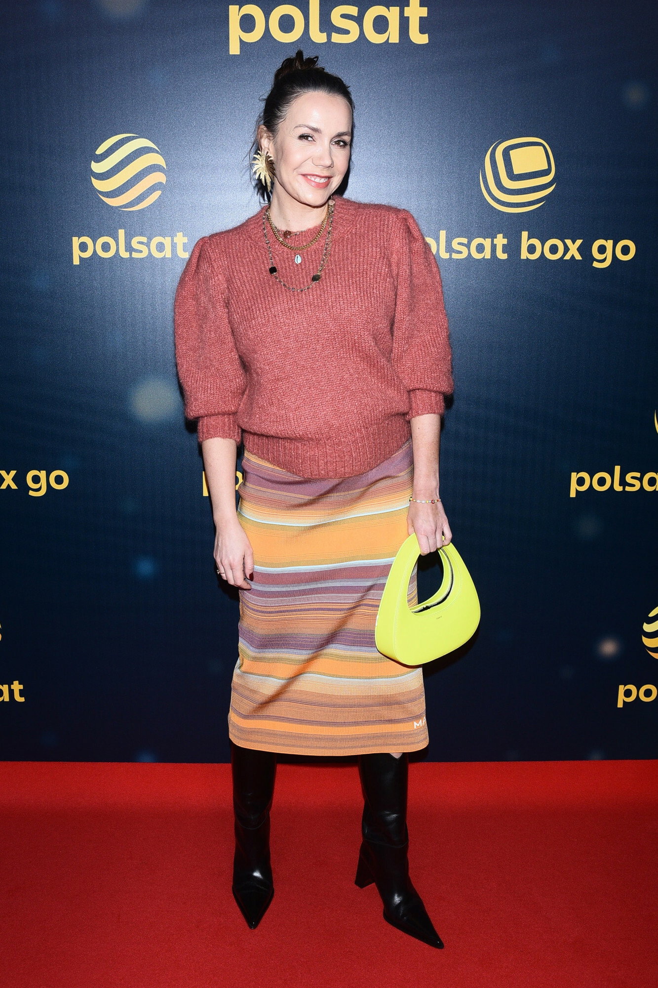 Ciężarna Olga Bołądź  na ramówce stacji Polsat