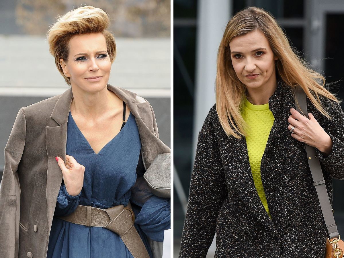 Paulina Smaszcz w niebieskiej sukience, Joanna Koroniewska w neonowej bluzce
