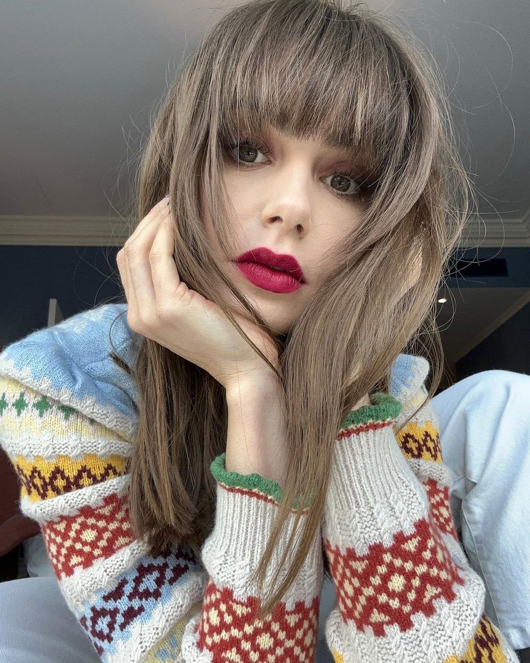 French step cut modne cięcie 2023 Lily Collins